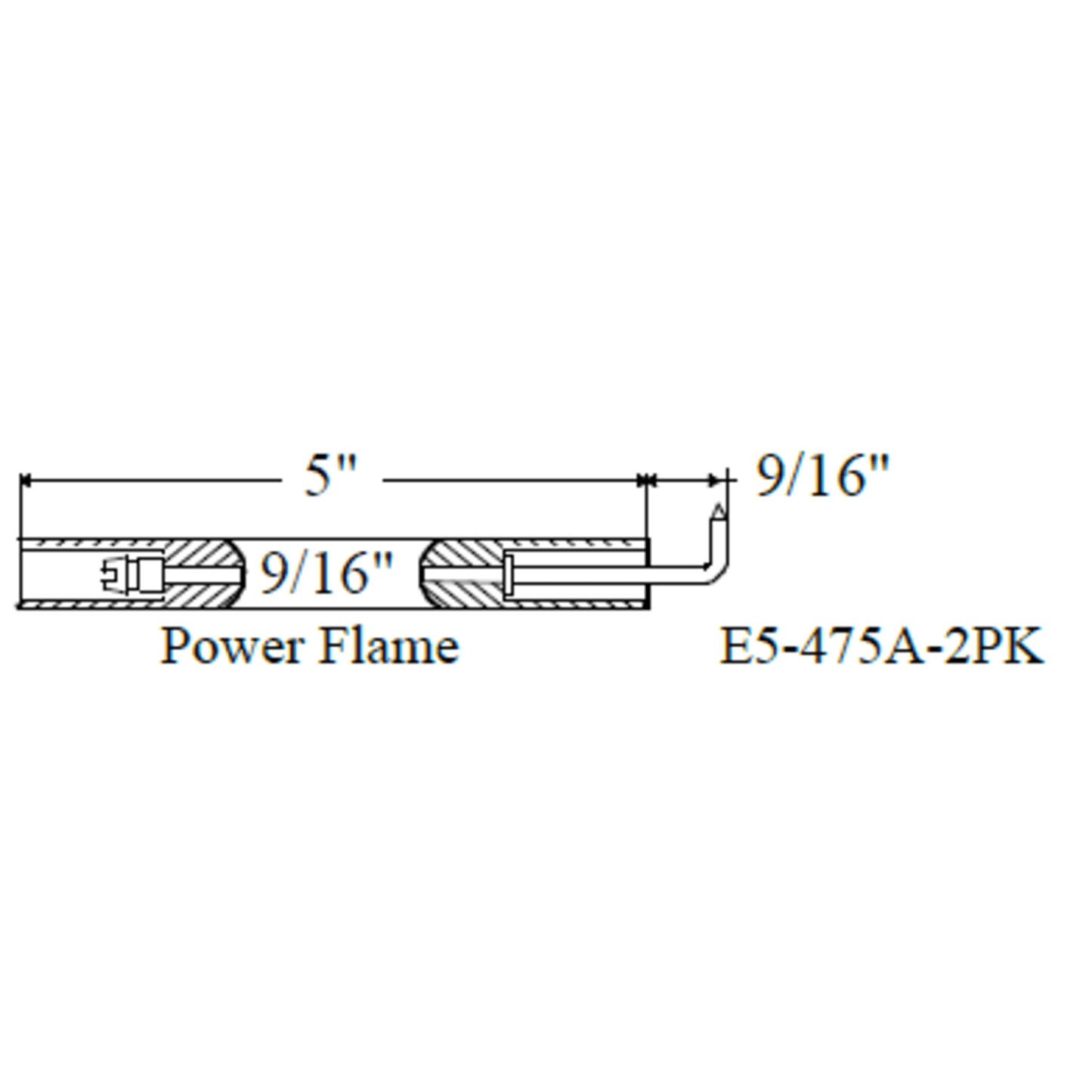 Electrode POWER FLAME 475A, 2pk - Westwood