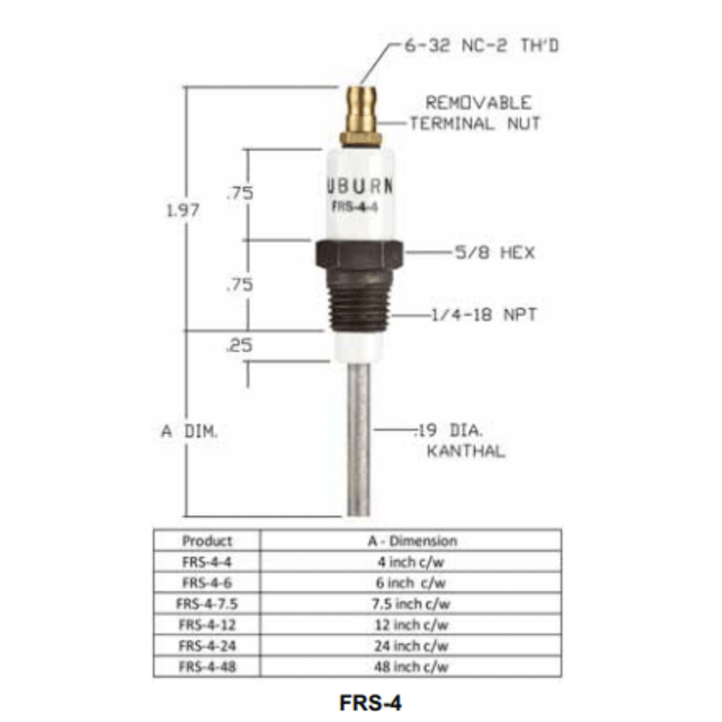 FRS-4-4 - Auburn - Flame Rod (CS13039)