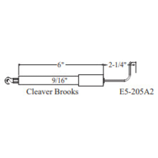 E5-205A2 - Westwood - 205A2, Cleaver Brooks Electrode 1pk
