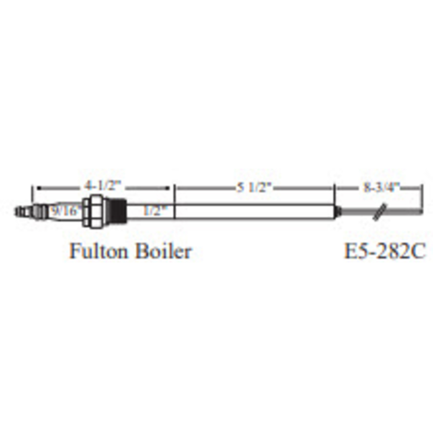 E5-282C-1PK - Westwood - 282C, Fulton Boiler Electrode 1pk