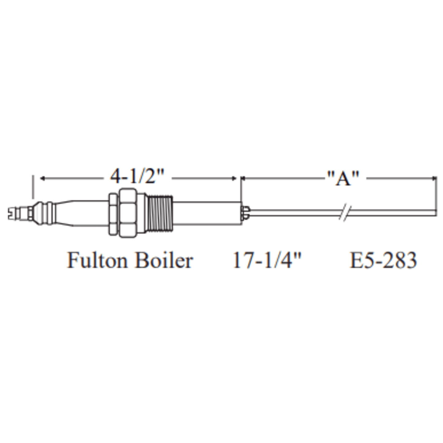 E5-283 - Westwood - 283, Fulton Boiler Electrode 1pk