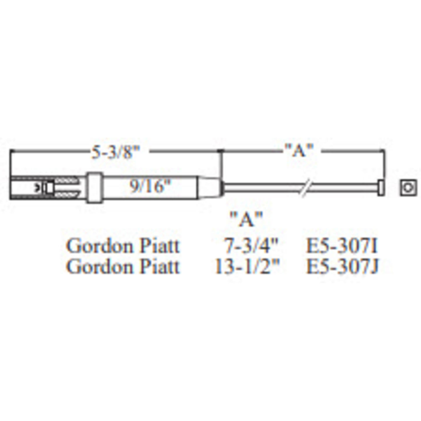 E5-307J-1PK - Westwood - 307J, Gordon Piatt Electrode 1pk