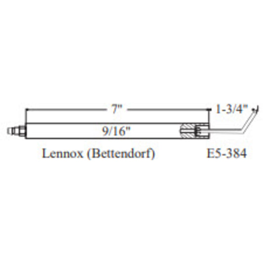 E5-384-2PK - Westwood - 384, Lennox (Bettendorf) Electrode 2pk