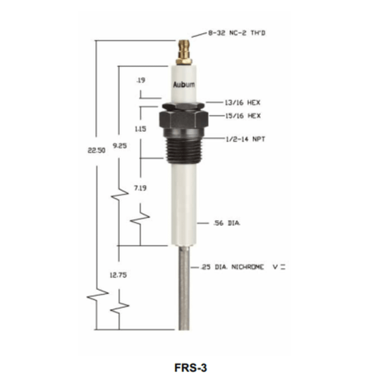 FRS-3 - Auburn - Flame Rod (CS13044)