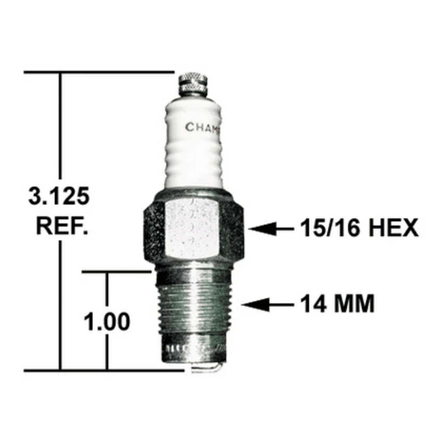 25 - Crown - CHAMPION SPARK PLUG    (1EA)