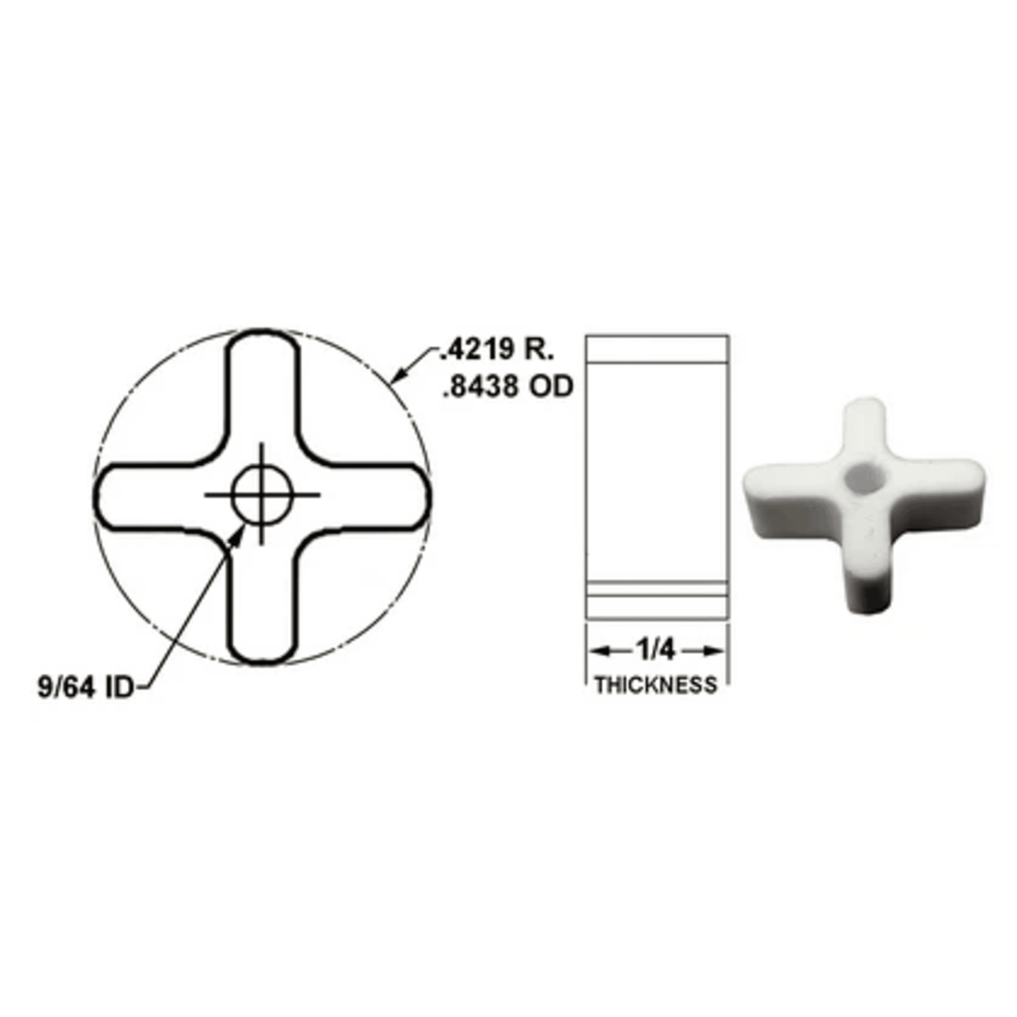 17412 - Crown - SCULLY SPIDER .843 DIA 4 PRONG (1EA)