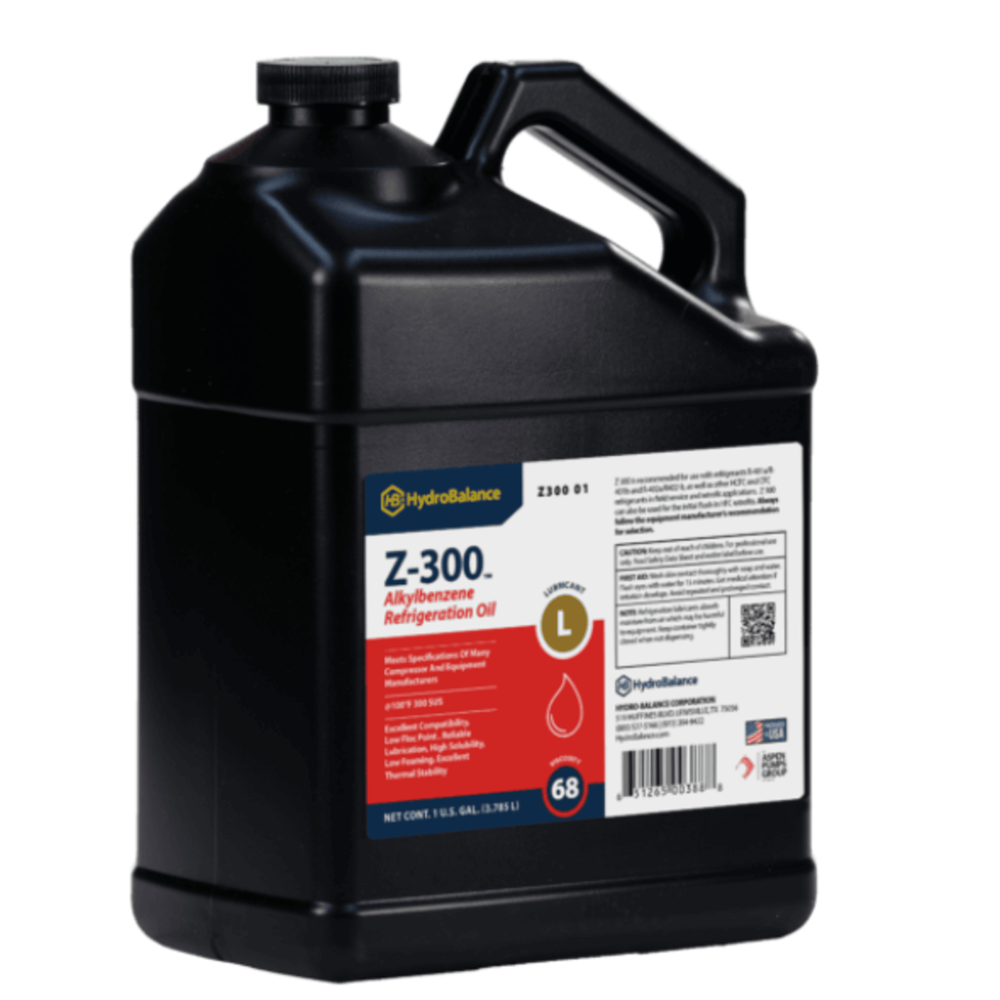 Z300 01 - HydroBalance - Z 300 Alkylbenzene Ref Lube 1 Gal Bottle, (4PK)