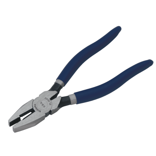 JHWPL-209X - Williams - 8-1/2" Industrial Grade New England Linesman's Pliers