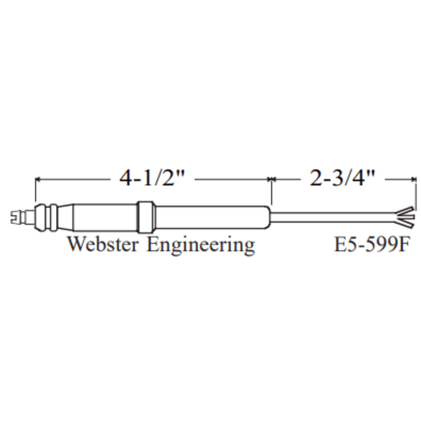 E5-599F-2PK - Westwood - 599F, Weil-Mclain Electrode 2pk