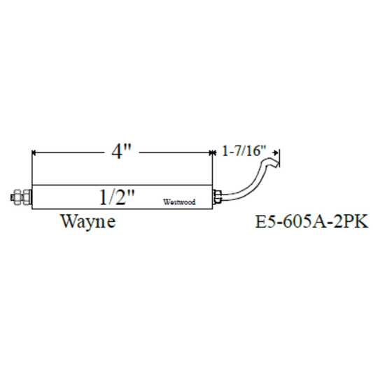 Westwood 605A, Wayne Electrode 2pk