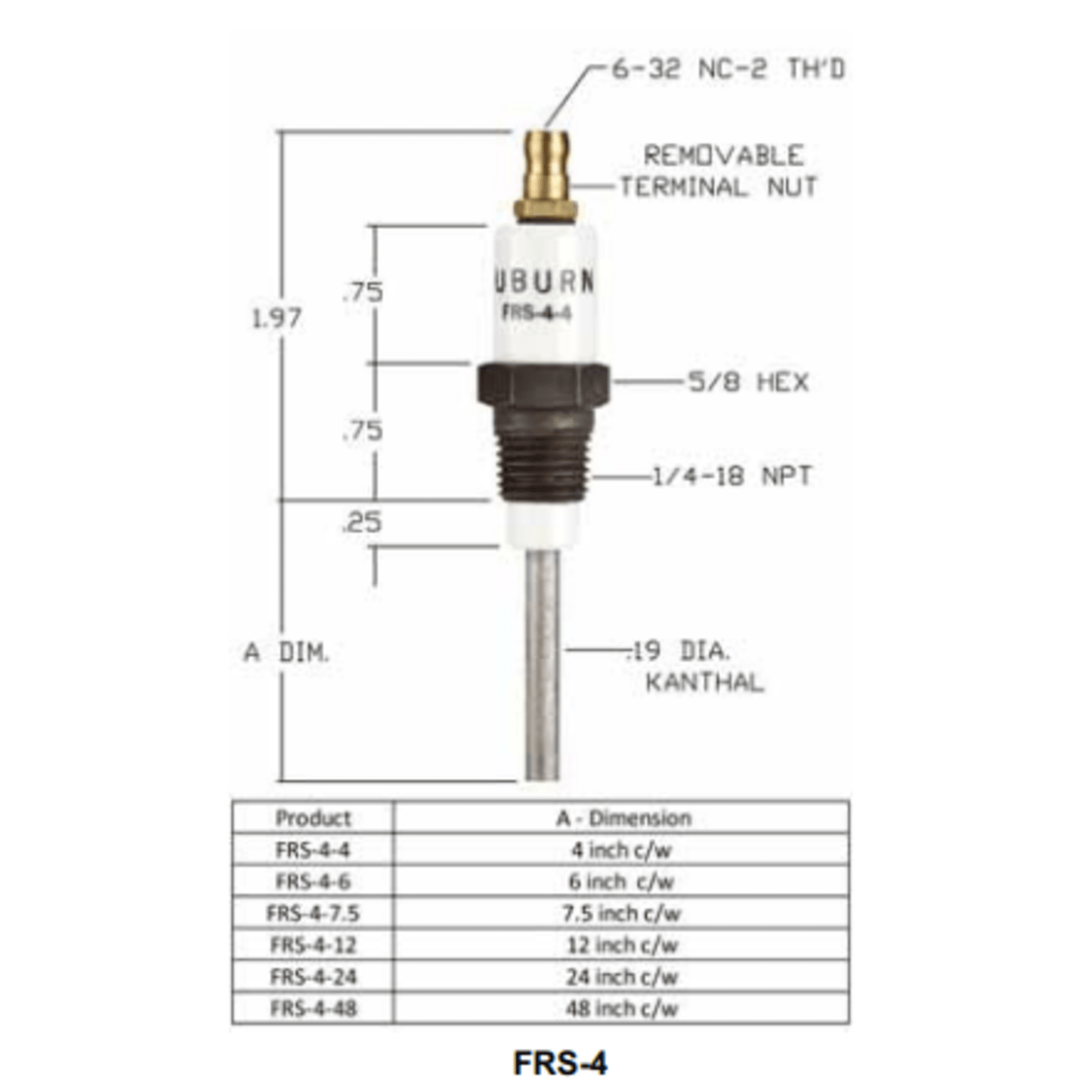 FRS-4-24 - Auburn - Flame Rod