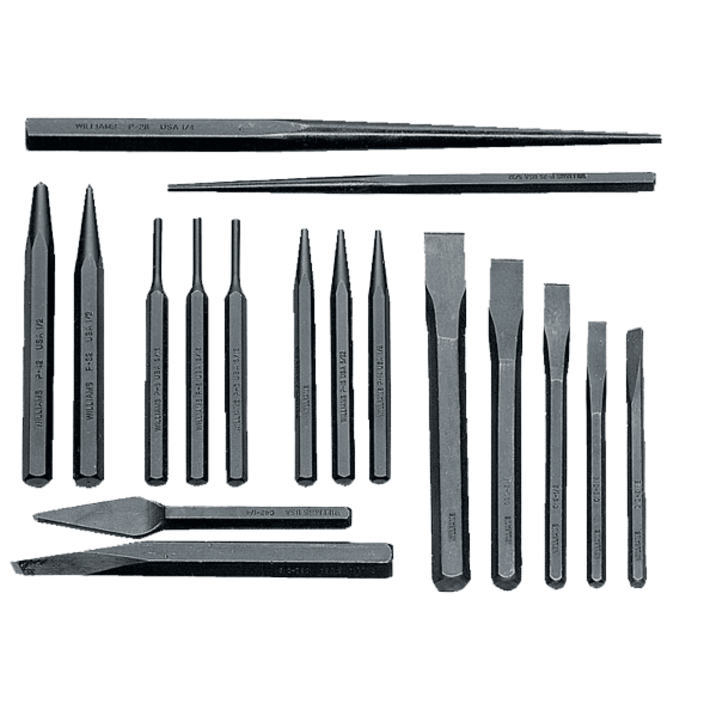 Punch & Chisel Set 17pc - Williams