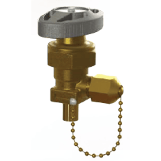 6433N - Henry - 1/2 ODS X 1/2 FL - Brass Angle Hand Expansion Valves