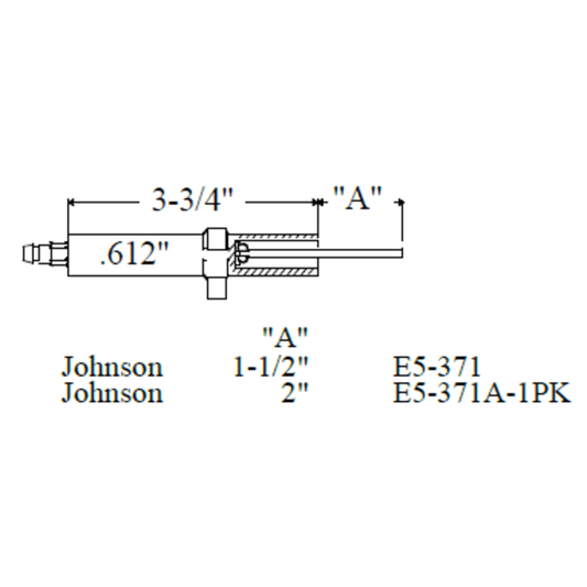 E5-371A-1PK - Westwood - 371A, Johnson Electrode 1pk