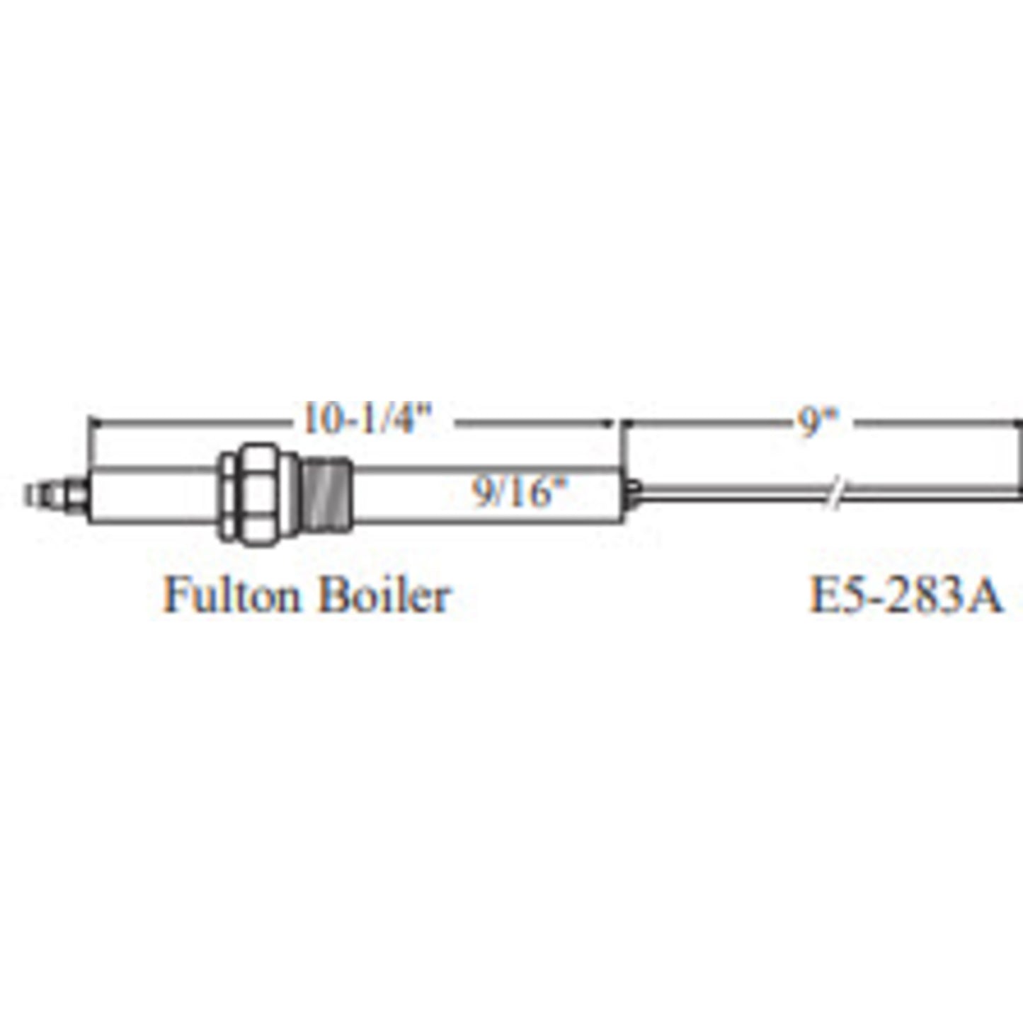 E5-283A - Westwood - 283A, Fulton Boiler Electrode 1pk