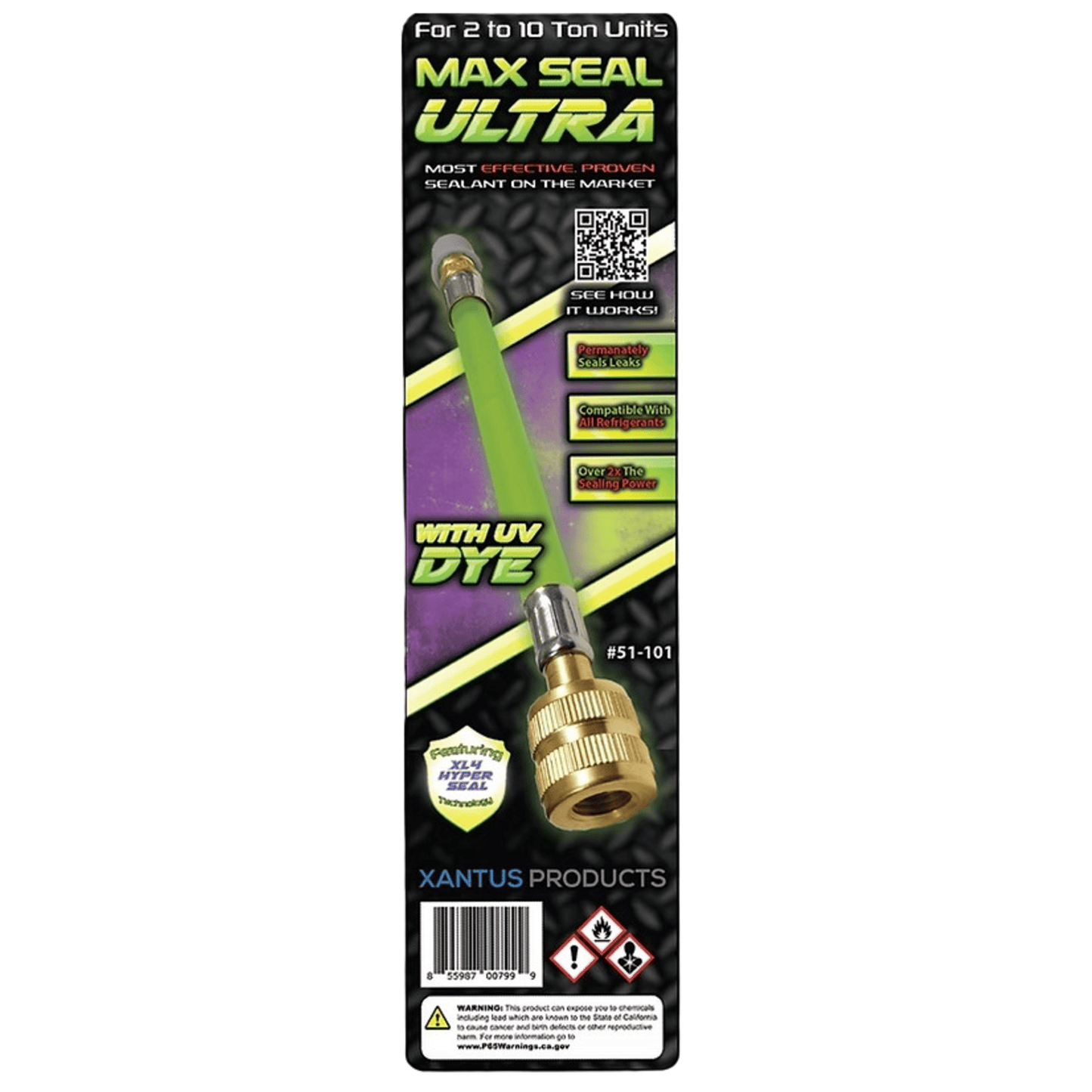 51-101 - Xantus - Max Seal Ultra with UV Dye Direct Inject 2 ton - 10 ton