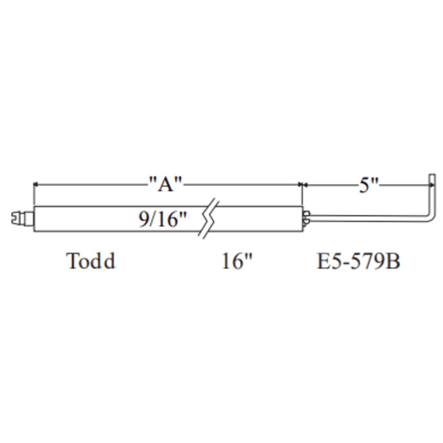 E5-579B-2PK - Westwood - 579B, Todd 16” Electrode 2pk