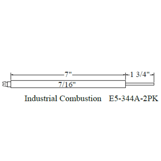 E5-344A-2PK - Westwood - 344A, Industrial Combustion Electrode 2pk