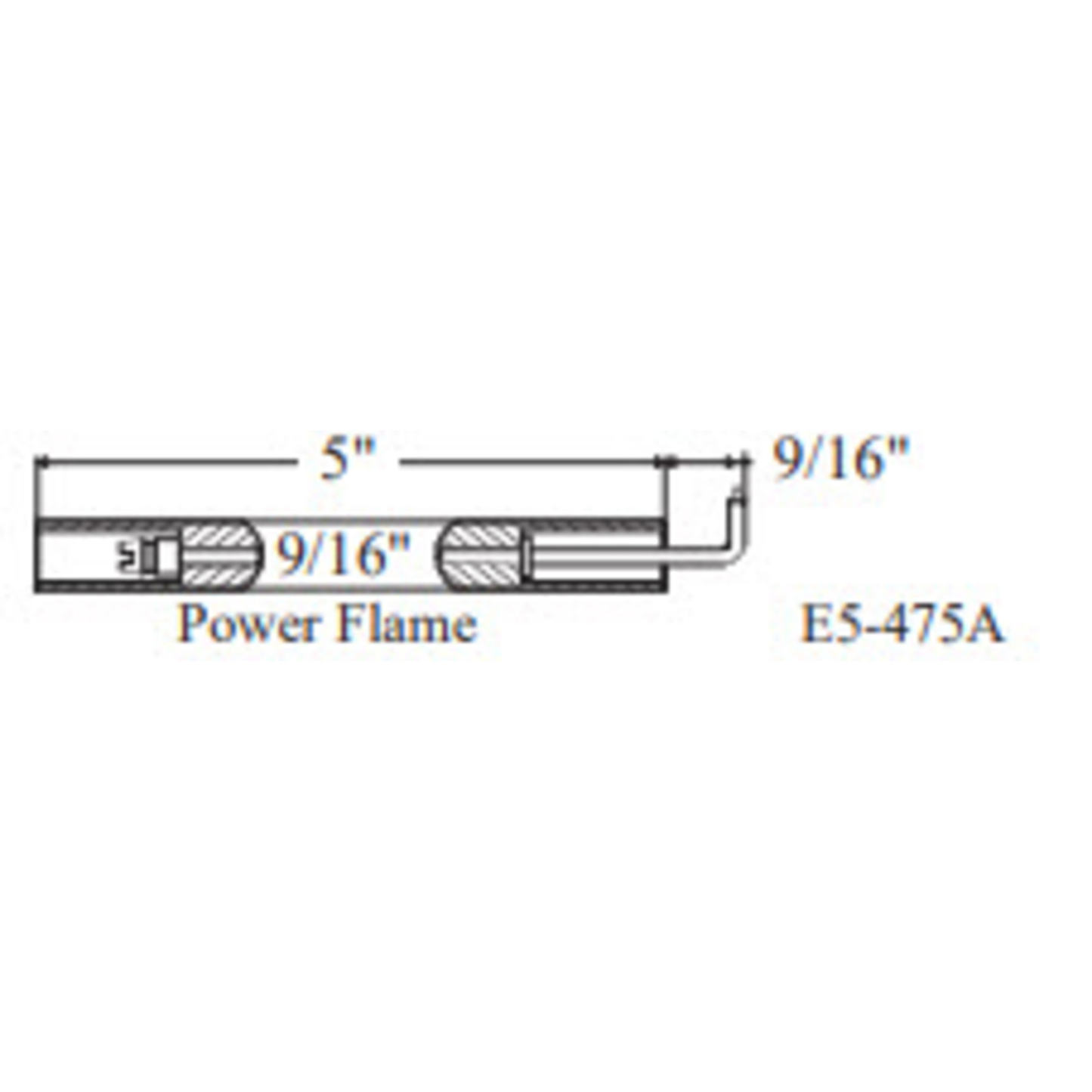 E5-475A-2PK - Westwood - 475A, Power Flame Electrode 2pk