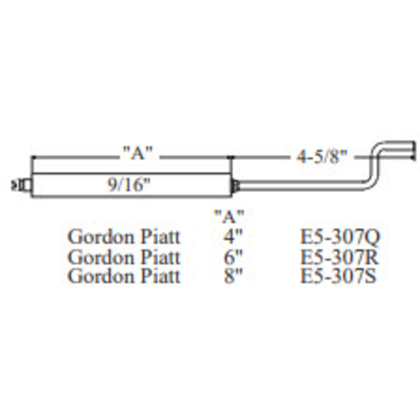 E5-307R-2PK - Westwood - 307R, Gordon Piatt Electrode 2pk