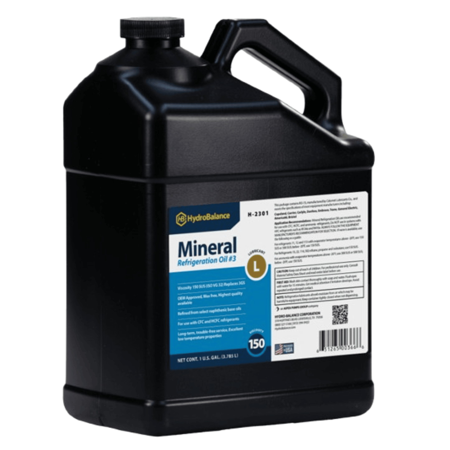 H-2301  -  HydroBalance - Refrigeration Oil #3 1 Gal Bottle, (4PK)