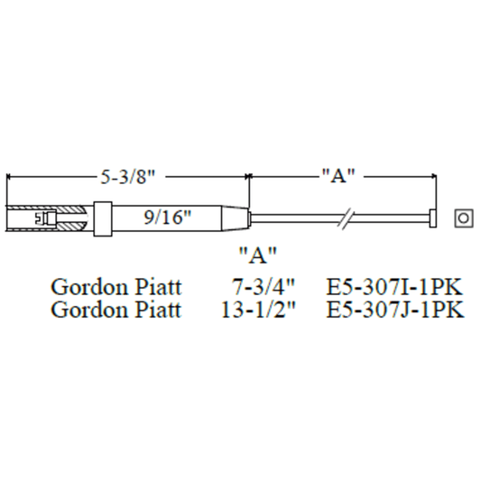 E5-307J-1PK - Westwood - 307J, Gordon Piatt Electrode 1pk