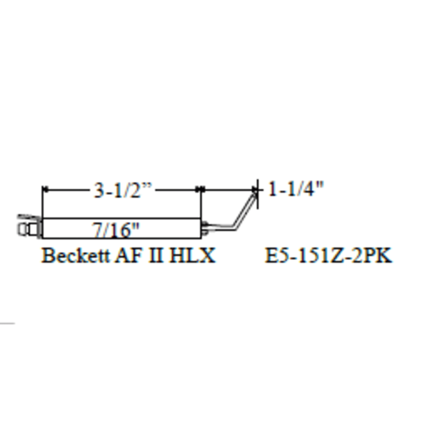 E5-151Z-2PK - Westwood - 151Z, Beckett AF II HLX Electrode-2pk