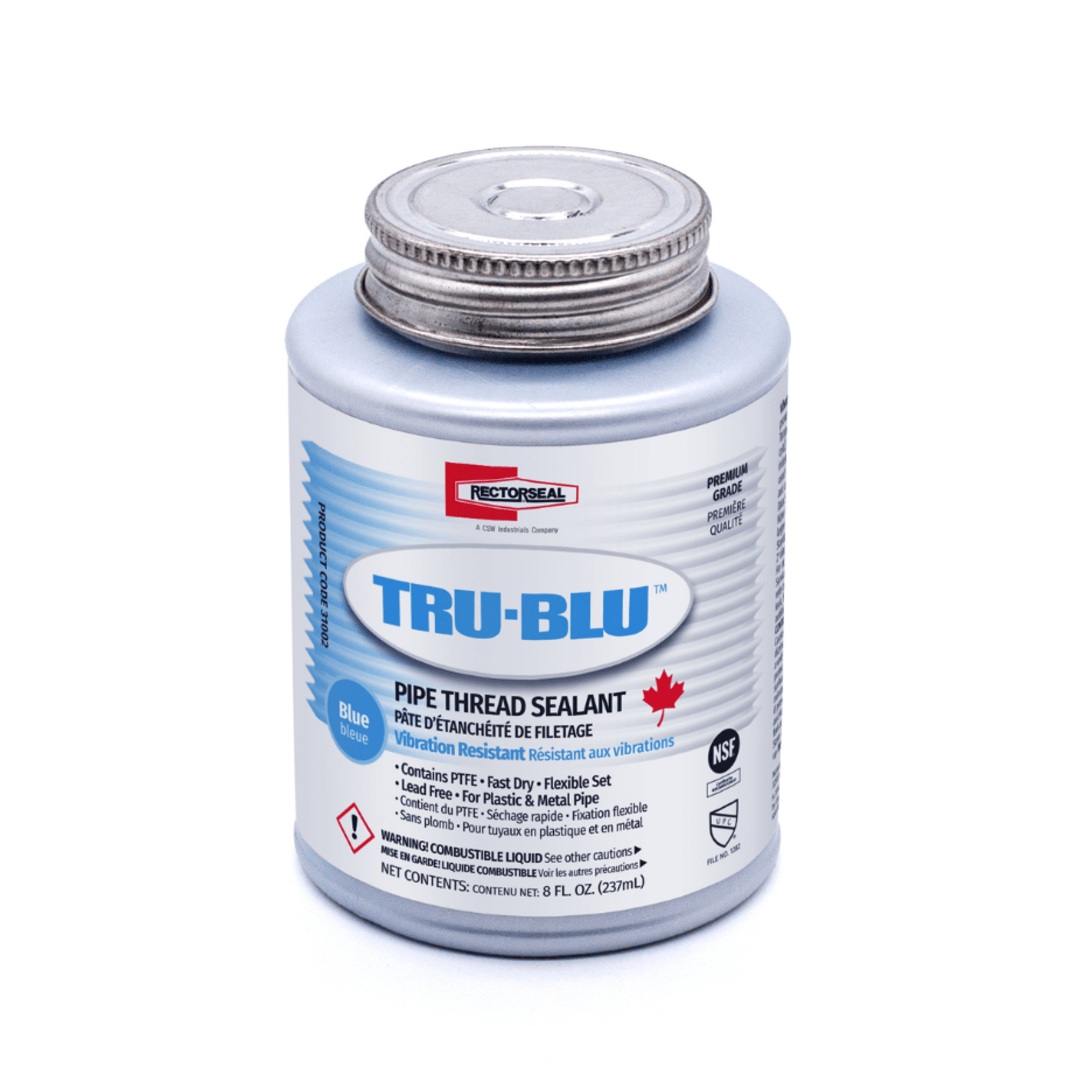 Rectorseal 31003 Tru Blu Pipe Thread Sealant With Ptfe 12pk Canada