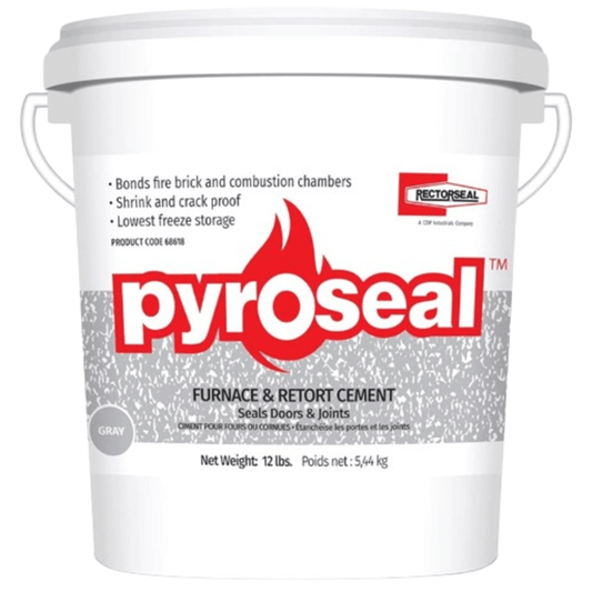 Rectorseal 68618, 12-Pound Pyroseal Furnace and Retort Cement - 4PK