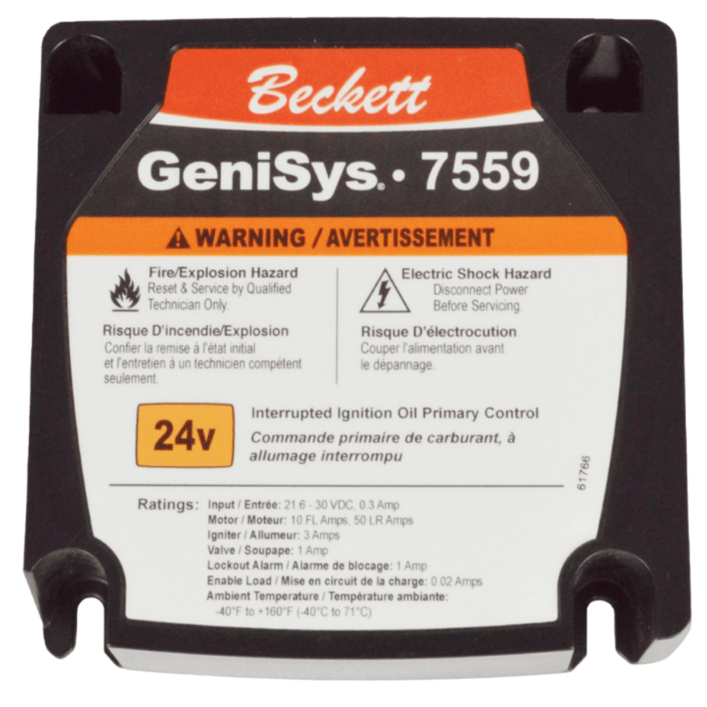 Beckett 7559P1530U, GeniSys® 24V Oil Burner Control