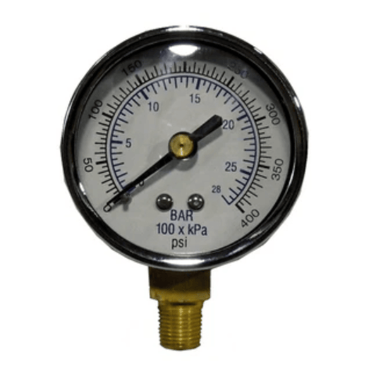 41407 - Crown - PSI GAUGE 0-400,2 In. FACE 1/8 NPT BOTTOM MOUNT (1EA)