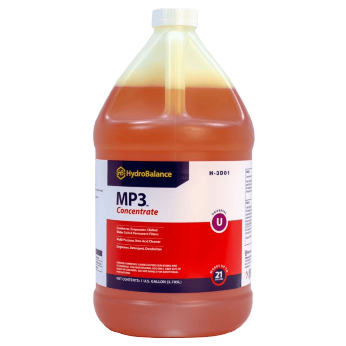 HydroBalance H-3D01, MP3 Concentrated Cleaner 1 Gal Bottle, 4 GL/CS