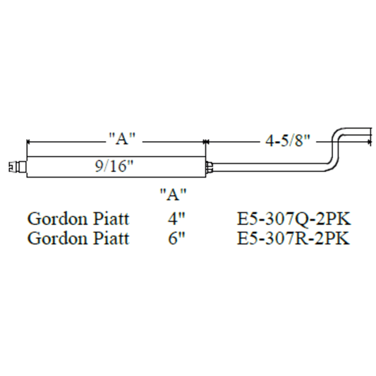 E5-307R-2PK - Westwood - 307R, Gordon Piatt Electrode 2pk