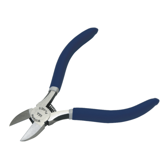 Williams PL-40CS, 5" Flush Cut Diagonal Cutting Pliers With Spring