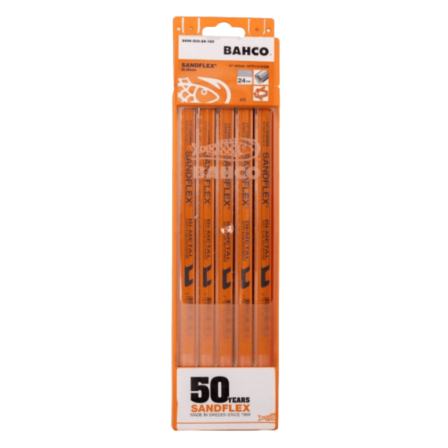 3906-300-24-10P - Bahco - Bimetal Hand Hacksaw Blades 10pk