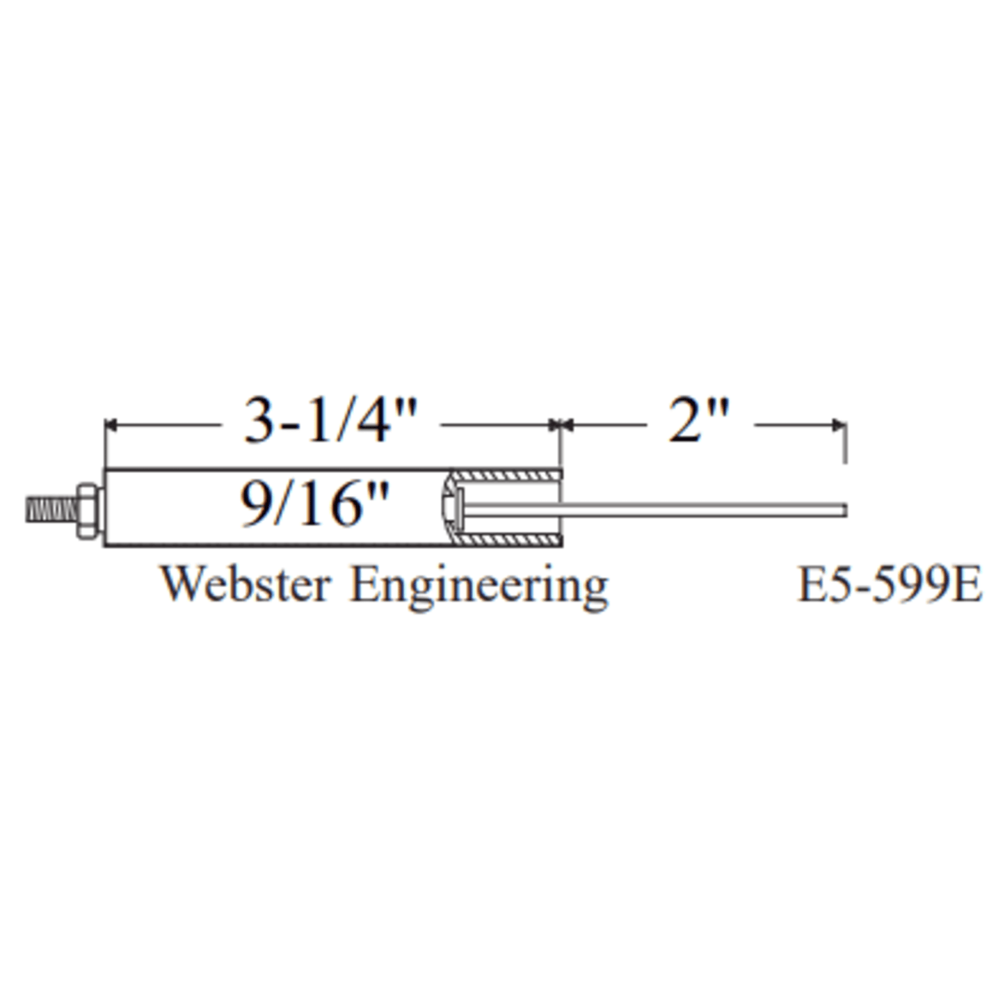 E5-599E-2PK - Westwood - 599E, Weil-Mclain Electrode 2pk