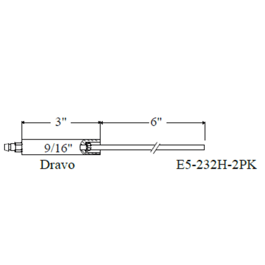 E5-232H-2PK - Westwood - 232H, Dravo Electrode 2pk