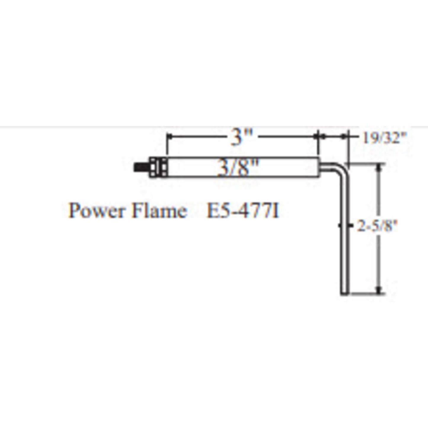E5-477I-2PK - Westwood - 477I, Power Flame Electrode 2pk