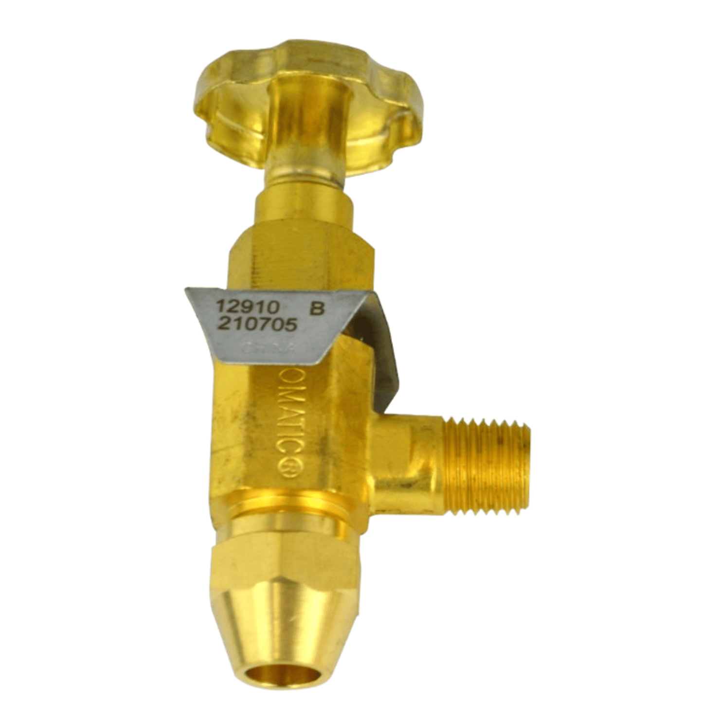 Beckett  12910,  Firomatic® Fire Safety Fusible Burner (Angle) Valve UL 200F - 3/8 ODF X 1/4 MPT - 3/4"