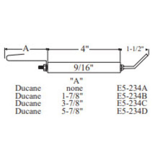 E5-234D - Westwood - 234D, Ducane Electrode 2pk
