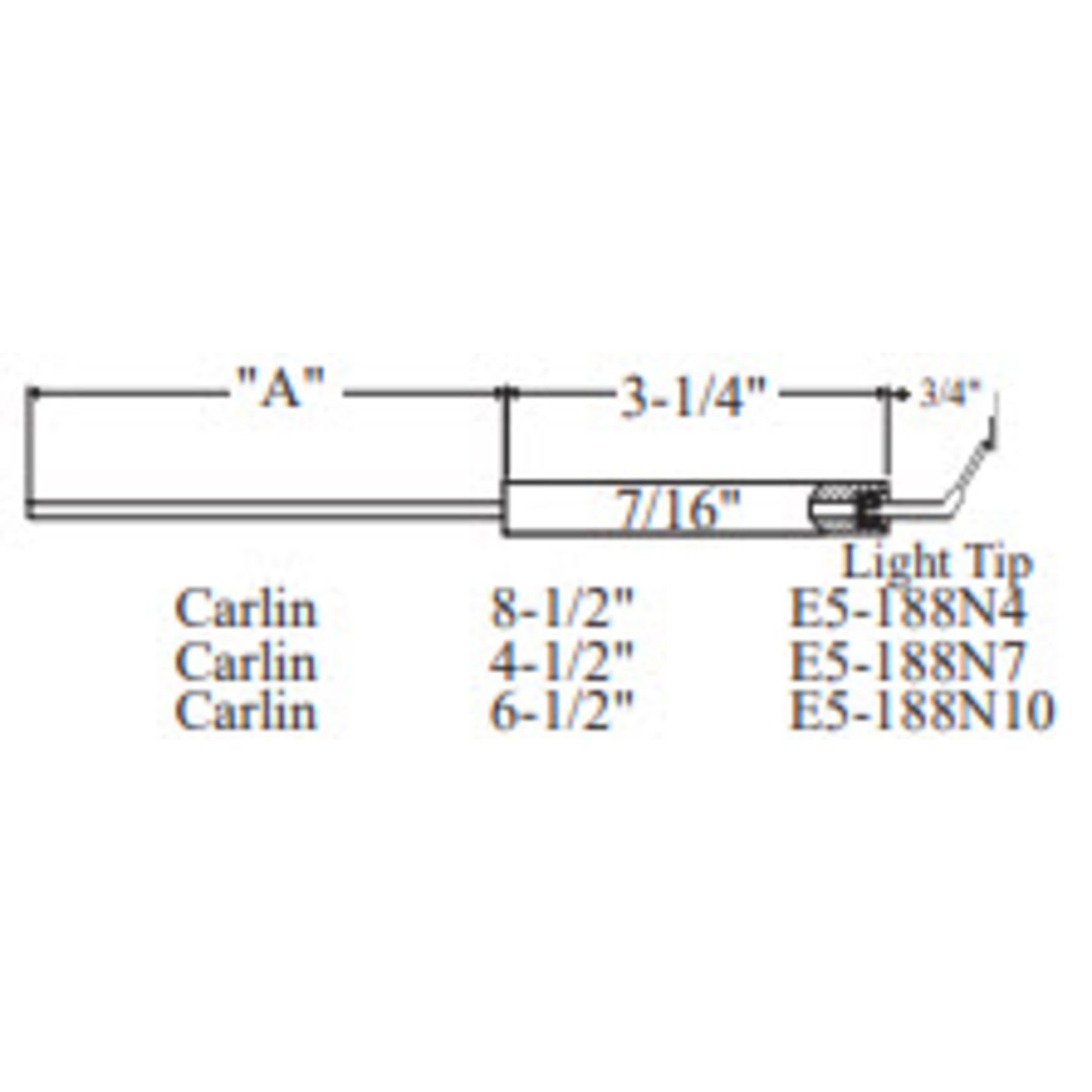 E5-188N10-2PK - Westwood - 188N10, Carlin Electrode 2pk
