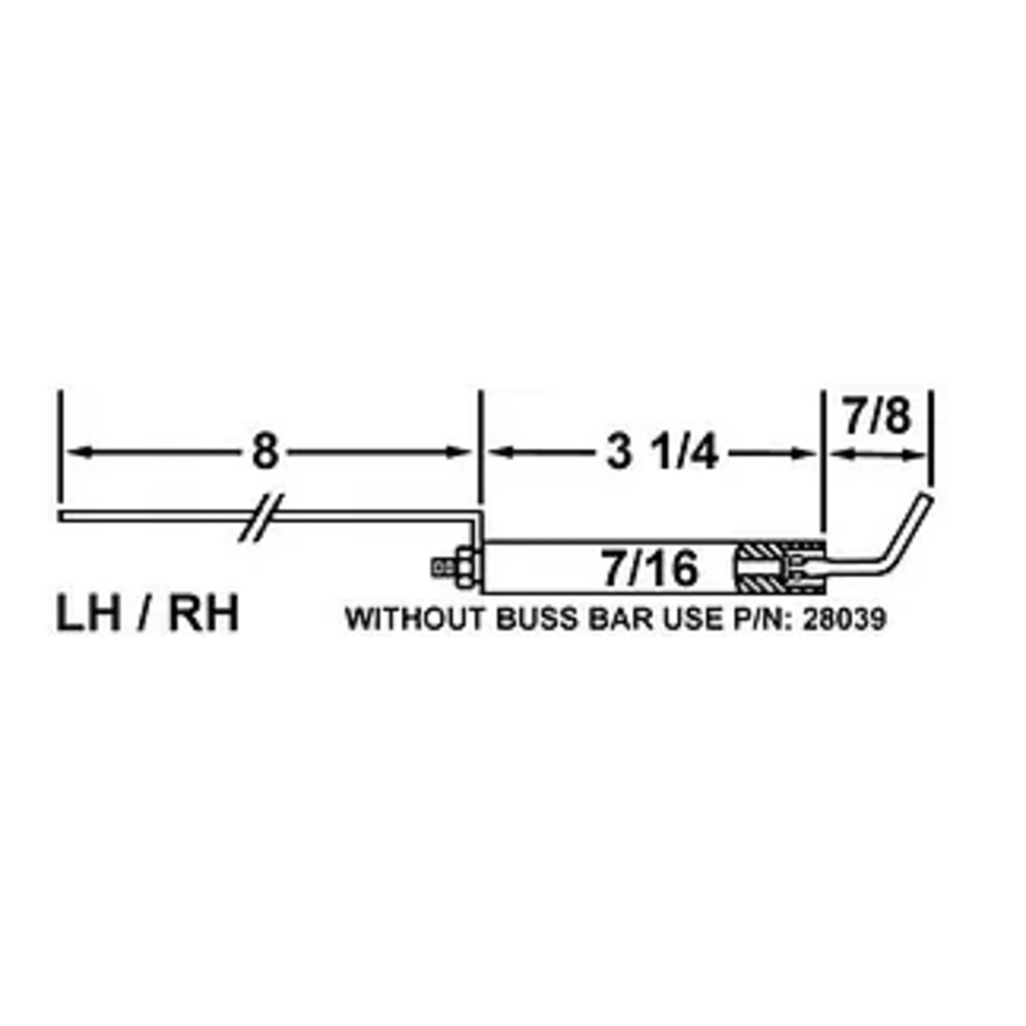 28039-02 - Crown - BLUE ANGEL ELECTRODE LESS BUSS BAR (2PK)