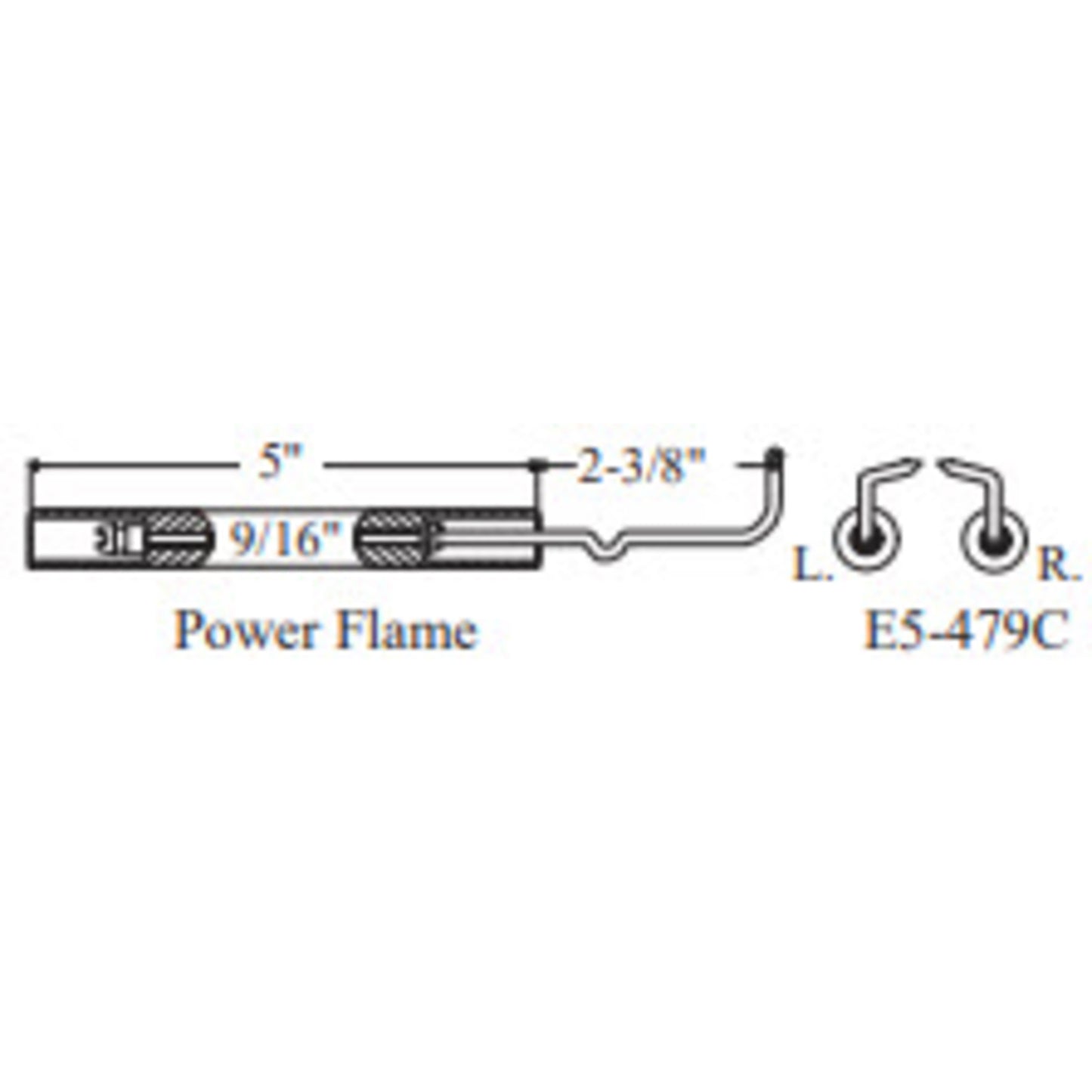 E5-479C-2PK - Westwood - 479C, Power Flame Electrode 2pk