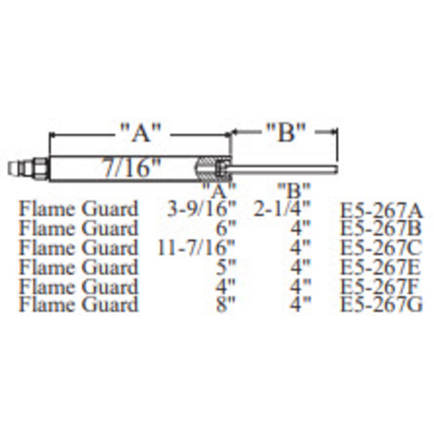 E5-267C - Westwood - 267C, Flame Guard Electrode 2pk