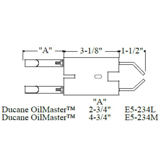 E5-234M - Westwood - 234M, Ducane Electrode 1pk