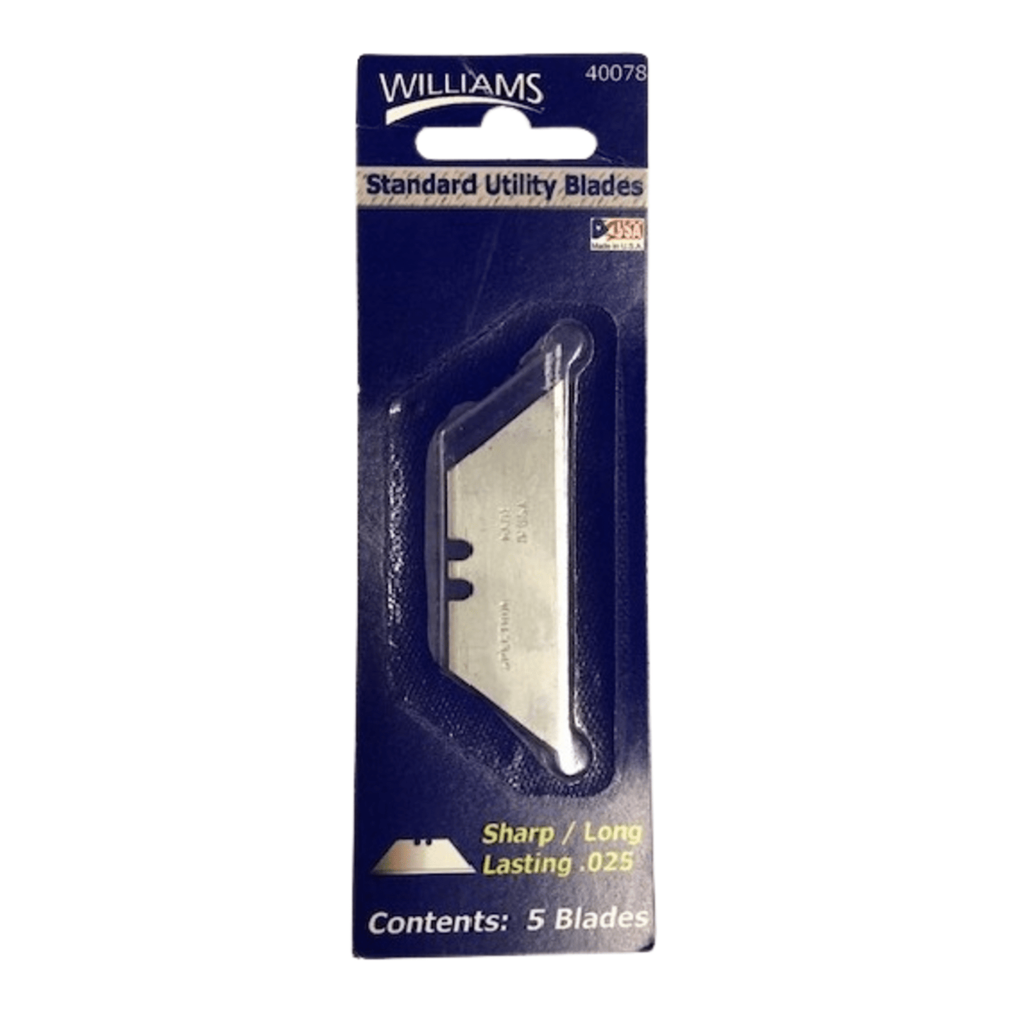 Williams 40078, Standard Utility Blades 5-Pack