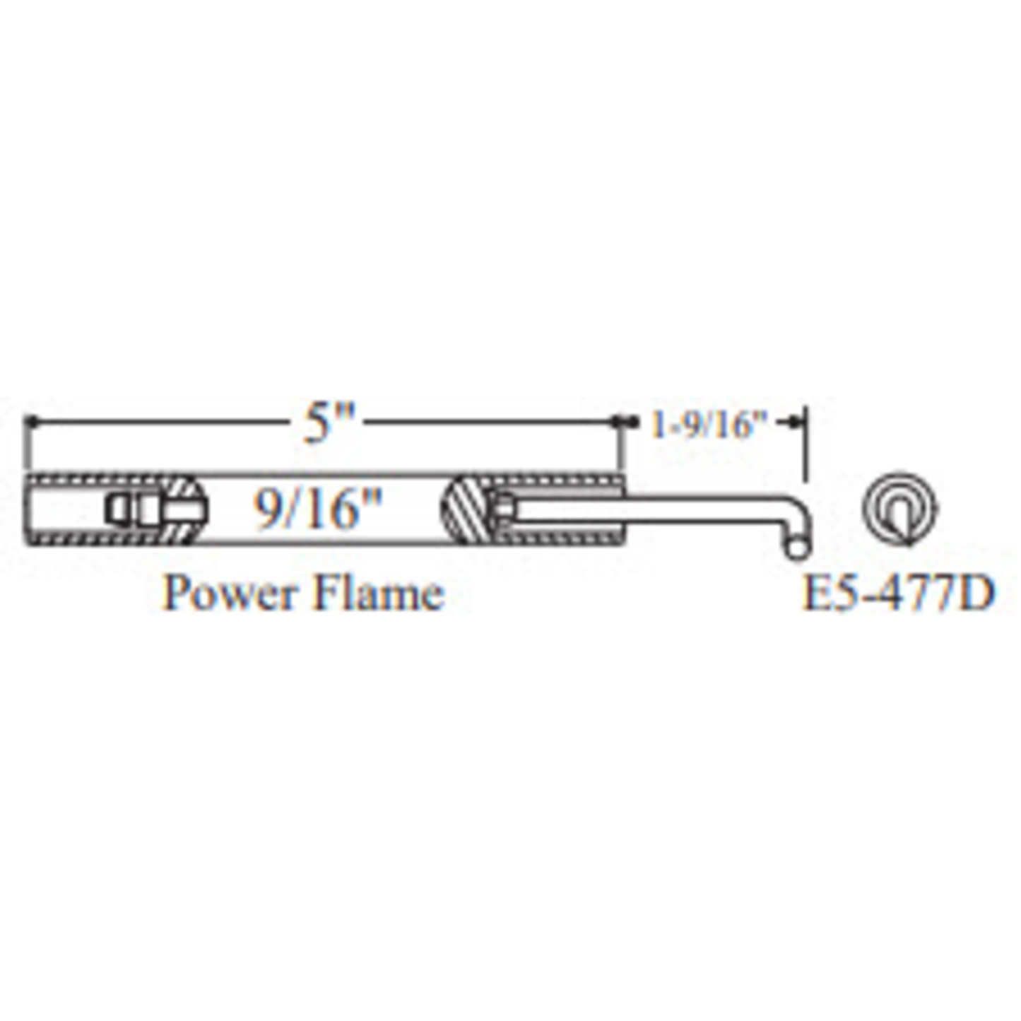 E5-477D-2PK - Westwood - 477D, Power Flame Electrode 2pk