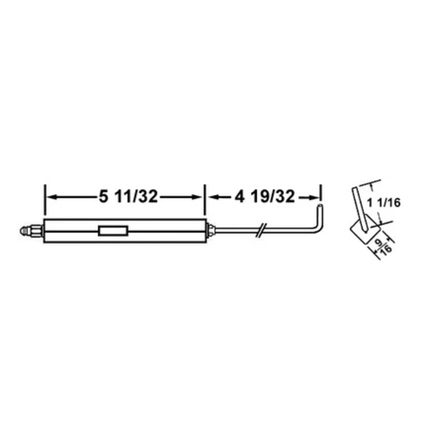 26938 - Crown - 2836C ELECTRODE 17448 PYRONICS CP 64 (1EA)