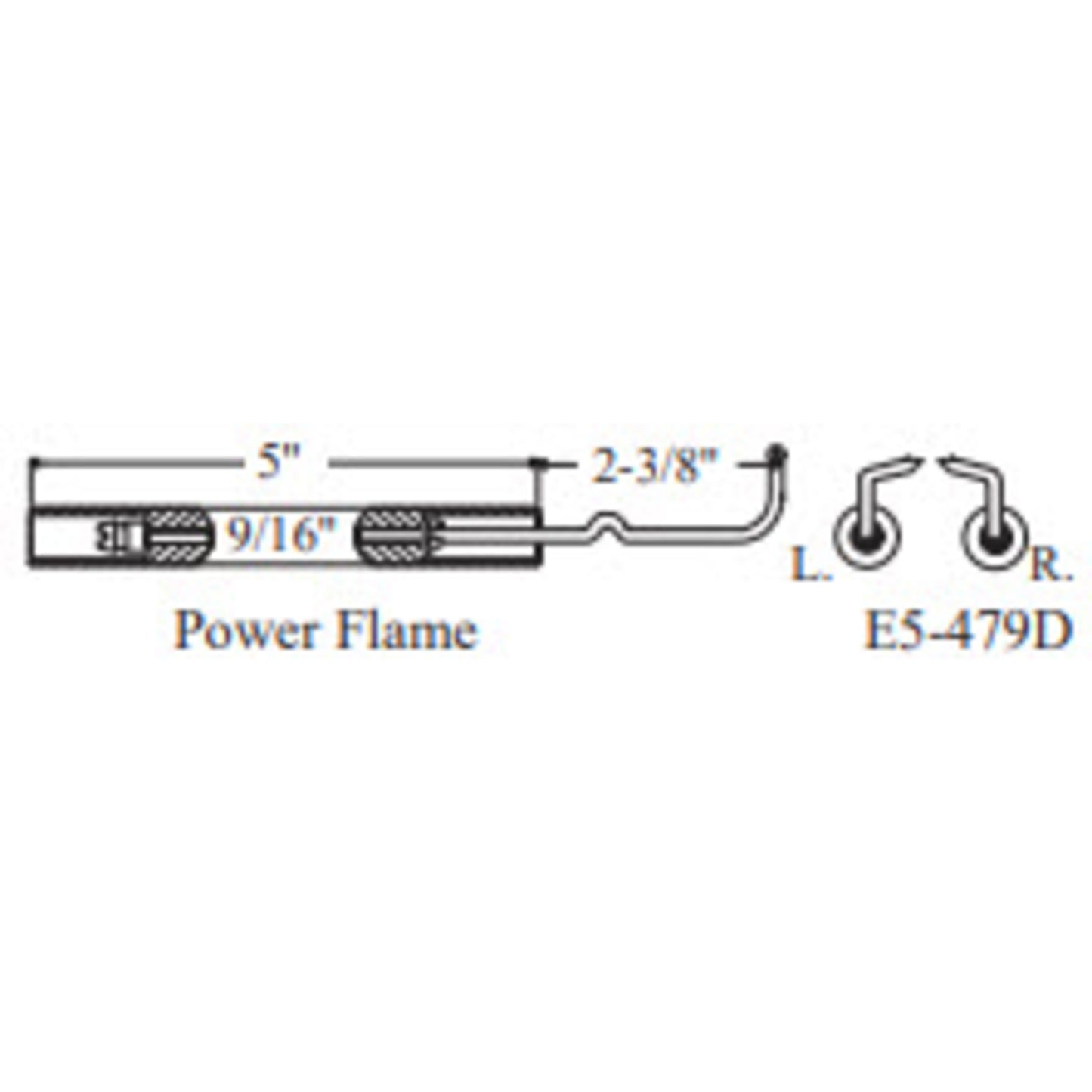 E5-479D-2PK - Westwood - 479D, Power Flame Electrode 2pk