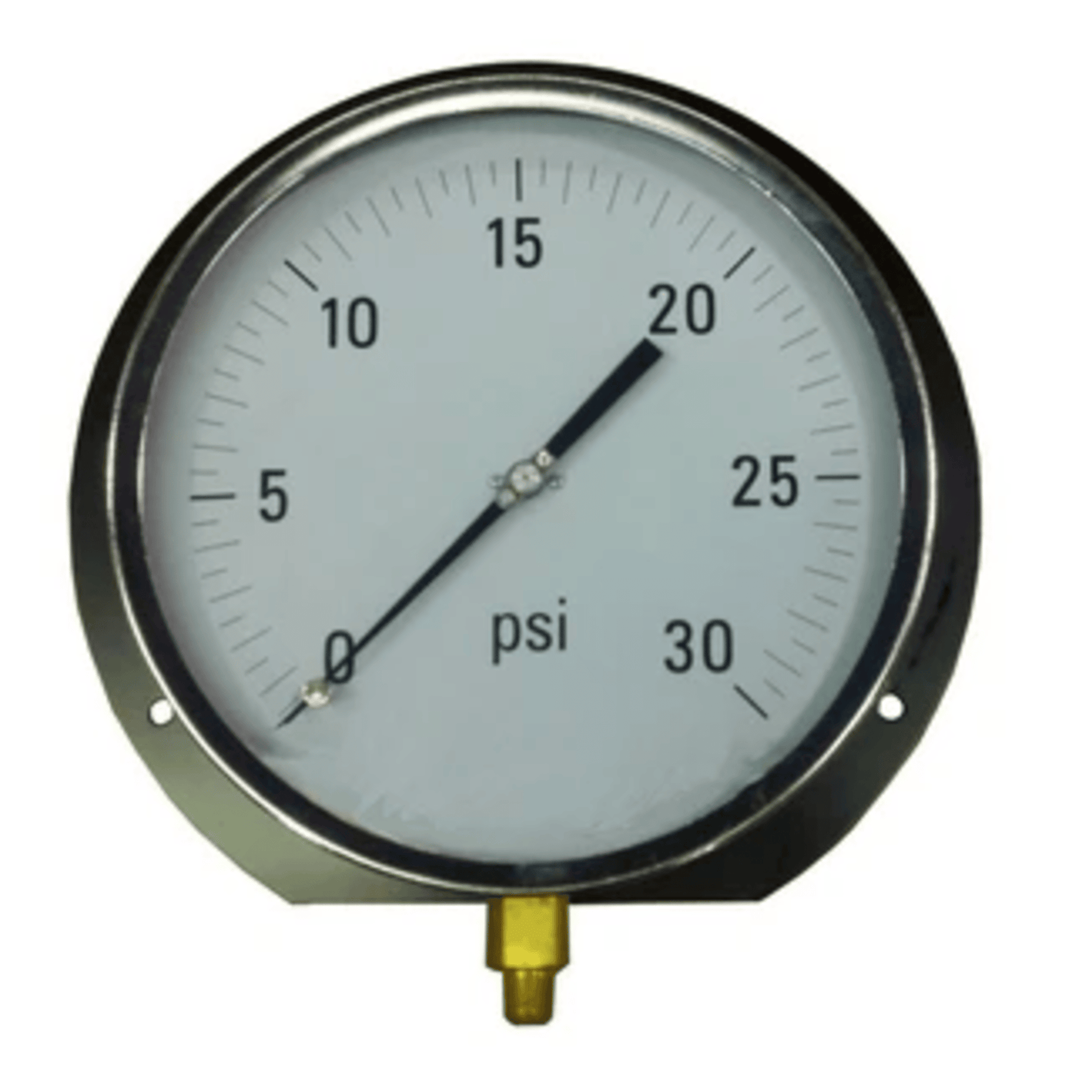 41464 - Crown - PSI 0-30 psi,8.5 In. FACE 1/4 NPT BTM - 1/4 In. NPT - FOR STEAM (1EA)